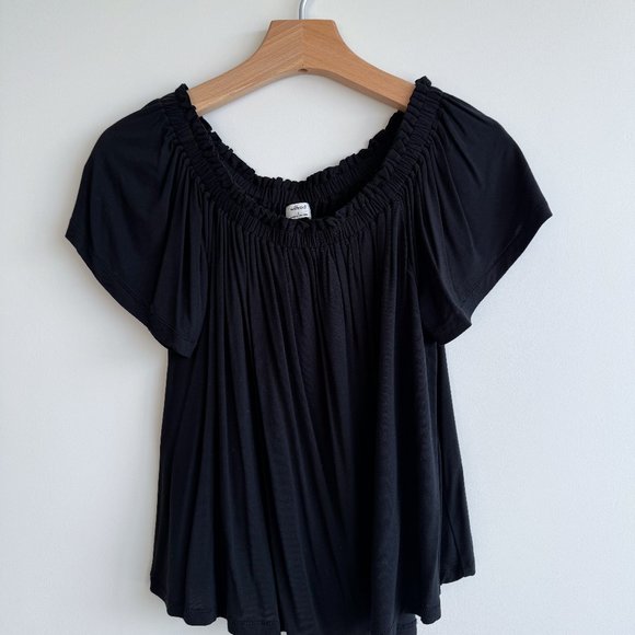 Wilfred Black Off-the-shoulder Shirt - Picture 1 of 3